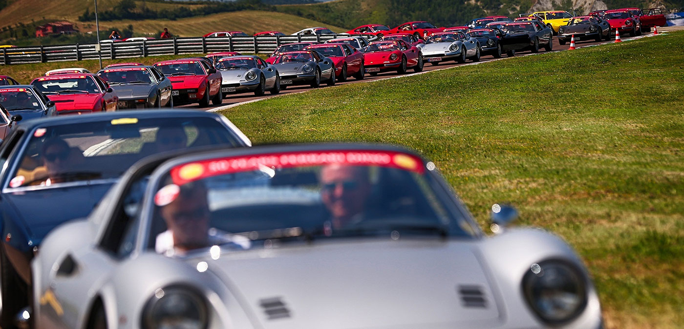 The Ferrari Dino's 50th Anniversary